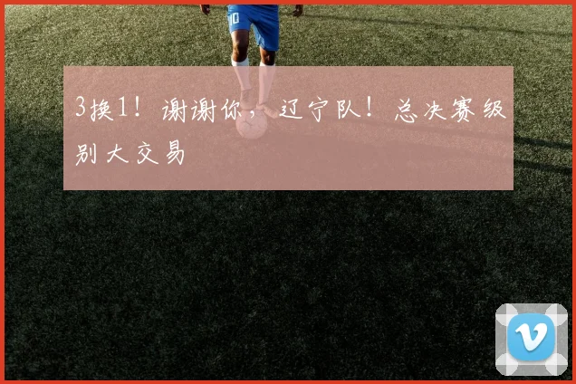 3换1！谢谢你，辽宁队！总决赛级别大交易